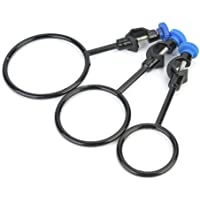 Juego de anillos de hierro de soporte de laboratorio de 3 piezas Juego de abrazadera de retorta de 60 mm 80 mm 100 mm…